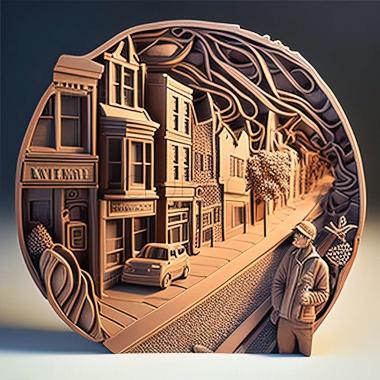 3D model streets (STL)